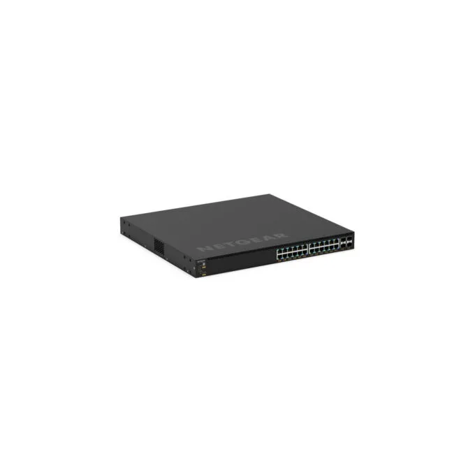NETGEAR 28-Port PoE+ Managed Switch - GSM4328-100AJS - 24x PoE+ 30W, 4x SFP+, L3, 1U Rack, Black — image 2