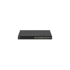 NETGEAR 28-Port PoE+ Managed Switch - GSM4328-100AJS - 24x PoE+ 30W, 4x SFP+, L3, 1U Rack, Black
