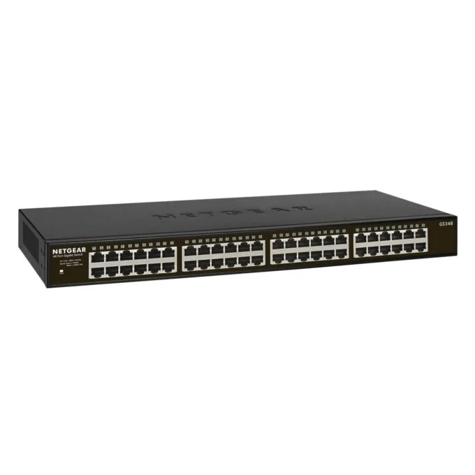 NETGEAR 300 Series Gigabit Unmanaged Switch - GS348-100EUS - 48-Port Gigabit, Fanless, Rackmount — image 2