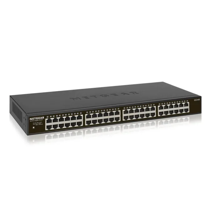 NETGEAR 300 Series Gigabit Unmanaged Switch - GS348-100EUS - 48-Port Gigabit, Fanless, Rackmount — image 3