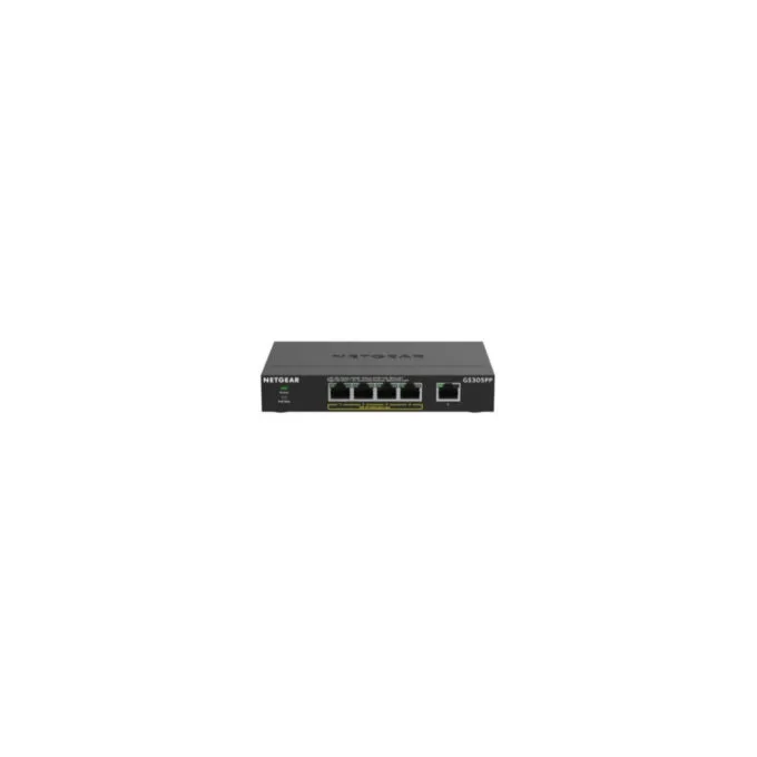 NETGEAR 5-Port Gigabit Unmanaged Switch - GS305PP-300EUS - PoE, Desktop, Plug-and-Play — image 2