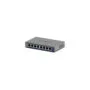 NETGEAR 8-Port Gigabit Unmanaged Switch - GS108Ev4 - Grey, 8x 10/100/1000 Mbps, L2/L3, Fanless