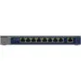NETGEAR GS108MX - 8x Gigabit + 1x 10G Copper Unmanaged Switch - Metal, Fanless, Rackmount Capable
