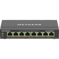 NETGEAR GS308EPP-100PES - 8-Port Gigabit PoE+ Managed L2/L3 Switch - Black