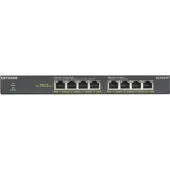 NETGEAR GS308PP - 8-Port Gigabit Unmanaged Switch, PoE+ 130W, Rackmountable, Black