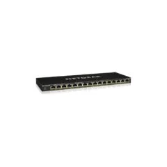 NETGEAR GS316P - 16-Port Gigabit Unmanaged Switch, PoE+ (16x), Black Metal