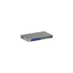 NETGEAR GS728TX 28-Port Smart L2/L3 Switch - Black, 24x1G RJ45 + 4x10G SFP+, 800MHz CPU, 64MB Flash