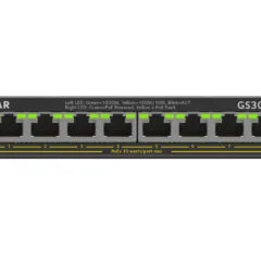 NETGEAR Plus Switch - GS308EP-100PES - 8-Port Gigabit PoE+ Managed L2/L3, Black