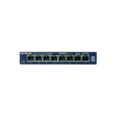 NETGEAR ProSafe 8-Port Gigabit Switch - GS108GE - Unmanaged, Dark Blue