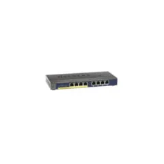 NETGEAR Unmanaged 8-Port Gigabit PoE+ Switch - GS108PP-100EUS - Black, 8x 10/100/1000, 123W PoE Budget
