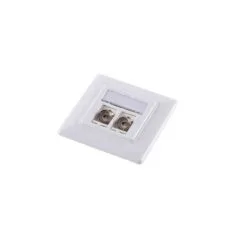 NK0020 TV SAT KEYSTONE COUPLER IEC F TO F-TYPE 75Ohm WHITE LOGILINK