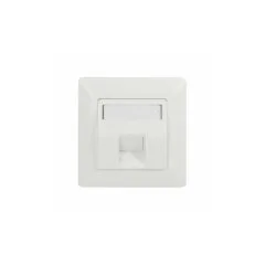 NK4027 FACEPLATE FOR 1 KEYSTONE JACK 45° OUTLET PURE WHITE, LOGILINK