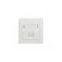 NK4027 FACEPLATE FOR 1 KEYSTONE JACK 45° OUTLET PURE WHITE, LOGILINK