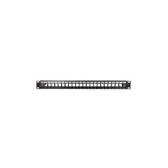 NK4058 19' PATCH PANEL for 24 KEYSTONE JACKS with REAR CABLE MANAGER LOGILINK