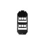NK4060 6-PORT BOX INSERT FOR 2 3 KEYSTONE MODULES (165mm) LOGILINK