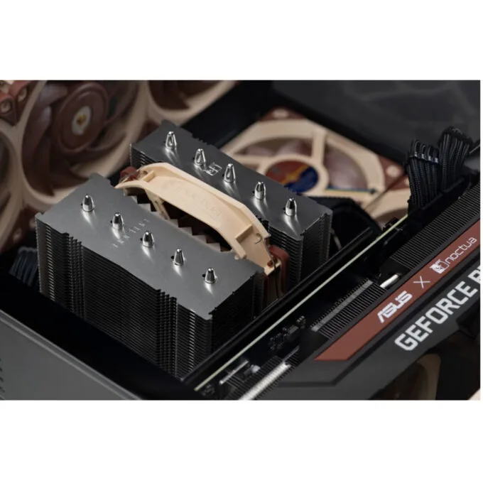 Noctua NH-D12L chromax.black - Low-Height Dual-Tower 120mm CPU Cooler — image 6