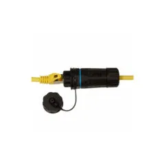NP0084 OUTDOOR BULKHEAD PATCH COUPLER CAT6A 2xRJ45 IP68 WITH CABLE GLAND, LOGILINK