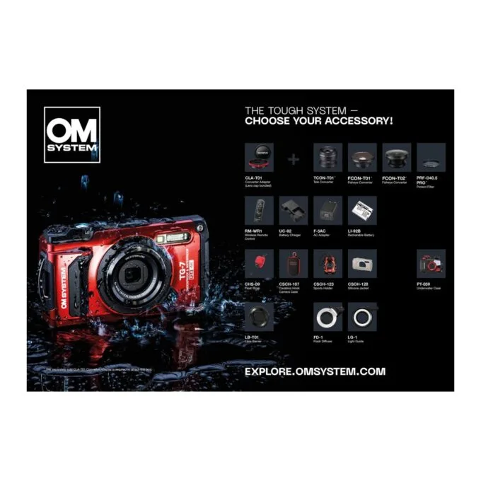Olympus OM-System TG-7 Red Tough Camera Underwater - TG-7 - Red — image 2