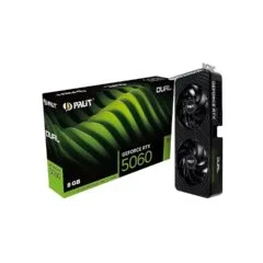 Palit GeForce RTX 5060 Dual - Black, 8GB GDDR7, Boost 2497 MHz, PCIe 5.0