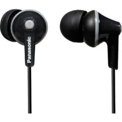 Panasonic RP-HJE125E-K - Wired In-Ear Headphones, 3.5 mm Jack, 9 mm Drivers, Black