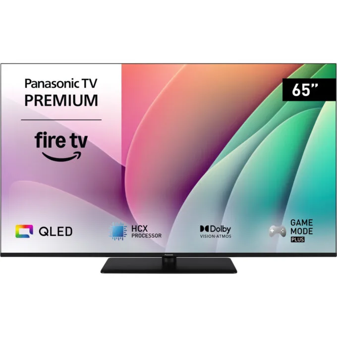 Panasonic TV - 65W80AEZ - 65" QLED 4K UHD Smart TV, Fire OS, HDR10+, Black — image 1