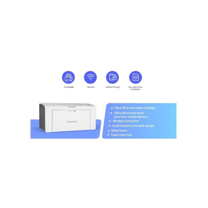 Pantum Laser Printer - P2509W - Laser Printer with Wi-Fi 22ppm — image 8