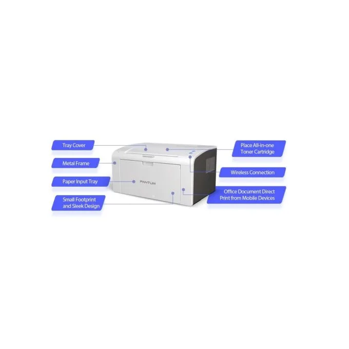 Pantum Laser Printer - P2509W - Laser Printer with Wi-Fi 22ppm — image 9