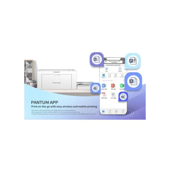 Pantum Laser Printer - P2509W - Laser Printer with Wi-Fi 22ppm — image 10