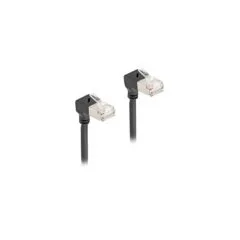 Patch Cable RJ-45 Cat6a S/FTP, Slim 90° Angled