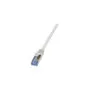 Patchkabel CAT6a RJ45 S FTP 0.5m Grey LogiLink PrimeLine PIMF LSZH