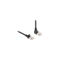 Patchkabel RJ-45 Cat.6a S FTP, Slim 90° gewinkelt