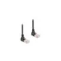 Patchkabel RJ-45 Cat.6a S FTP, Slim 90° gewinkelt