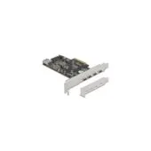 PCI Express x4 Card for 4x USB Type-C + 1x USB Type-A - SuperSpeed USB 10 Gbps - Low Profile Form Factor, USB Controller