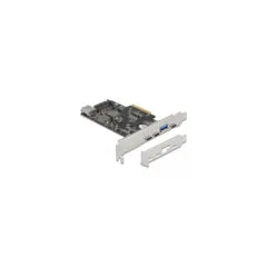 PCI Express x4 Karte zu 3 x USB Type-C + 2 x USB Typ-A - SuperSpeed USB 10 Gbps - Low Profile Formfaktor, USB-Controller