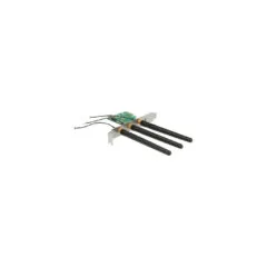 PCIe to 1x M.2 with 3 antennas, LAN adapter