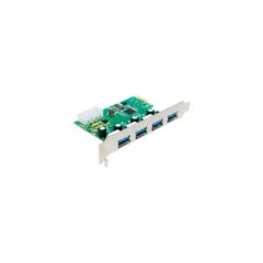 PCIe x1 card for 4x external USB Type-A 5 Gbit s, USB controller