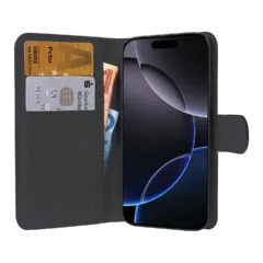 PEDEA Book Cover Classic fr Apple iPhone 16 Pro black