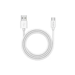 PEDEA Schnelllade- und Datenkabel USB-A USB-C. 1m. wei
