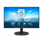 Philips 222V8LA - 21.5" (54.6 cm) Full HD VA Monitor, 75Hz, 4ms, HDMI 1.4 & DP 1.2, Black