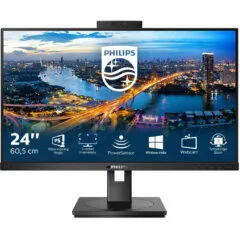Philips 242B1H IPS Monitor - 242B1H - Black, 23.8 inch, FHD, 75 Hz, 4 ms, DVI/HDMI/DP/USB