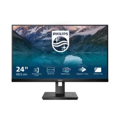 Philips 242S9JML - 23.8'' Full HD VA Monitor, 75Hz, 4ms, HDMI/DVI/DP, 4x USB-A, Black