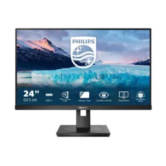 Philips 243S1/00 - 23.8 inch IPS Full HD Monitor, HDMI+DP+USB-C (65W PD), 75Hz, 4ms, Black