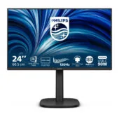 Philips 24B2U3301 - 23.8-inch IPS FHD (1920x1080) Monitor, 120Hz, 4ms GTG, USB-C PD 90W, HDMI & DP, 2x4W Speakers, Black