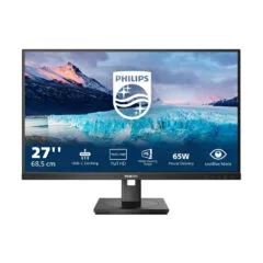 Philips 273S1/00 - 27-inch FHD IPS Monitor, 75Hz, 4ms, HDMI/DP/USB-C, Height-Adjustable, Black