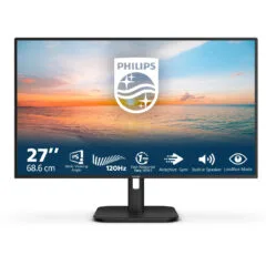 Philips 27E1N1200A - 27-inch Full HD IPS Monitor, 120Hz, 4ms GTG, HDMI & DP, VESA, Black