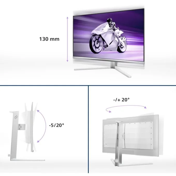 Philips 27M2N8500 - 27" 16:9 Monitor - White - 2x HDMI, DP, USB — image 9