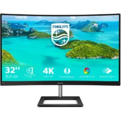 Philips 328E1CA 31.5" 4K UHD Curved VA Monitor (1500R) - 3840x2160, 60Hz, 4ms, 2x HDMI 2.0 + DP1.2, Black