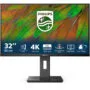 Philips 32B1N3800 32" 4K VA Monitor - HDMI 2.0, DP1.4, 4ms GTG, USB Hub, Height-Adjustable, Black
