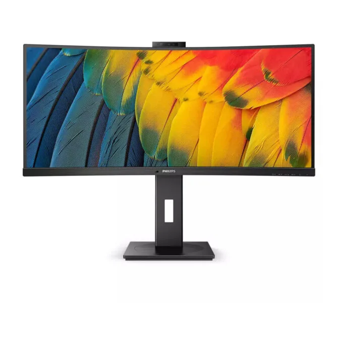 Philips 34B1U5600CH - 34-inch UWQHD Curved VA Monitor 3440x1440, 100Hz, 4ms, USB-C PD 100W, HDMI/DP, Black — image 1