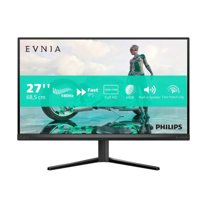 Philips Evnia 27M2N3200S - 27-inch FHD IPS Gaming Monitor, 165Hz, 2xHDMI/DP, FreeSync Premium, Black — image 1